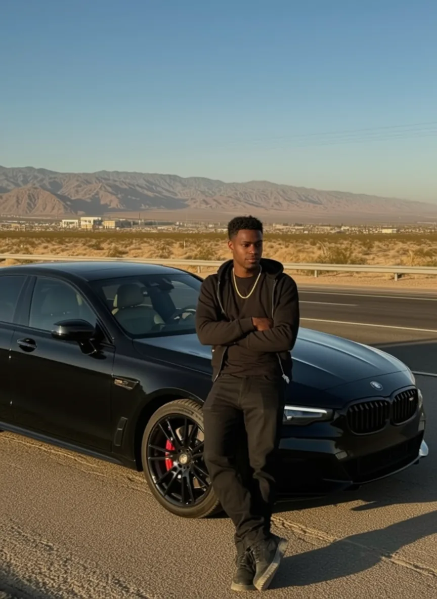Daj' (DAJAI), Las Vegas rapper — Desert, Black Car, 2026