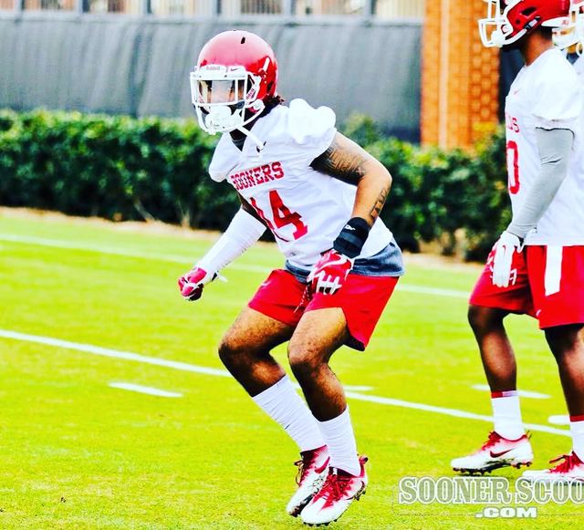 Bookie Radley-Hines #44 — Oklahoma Sooners Practice Picture