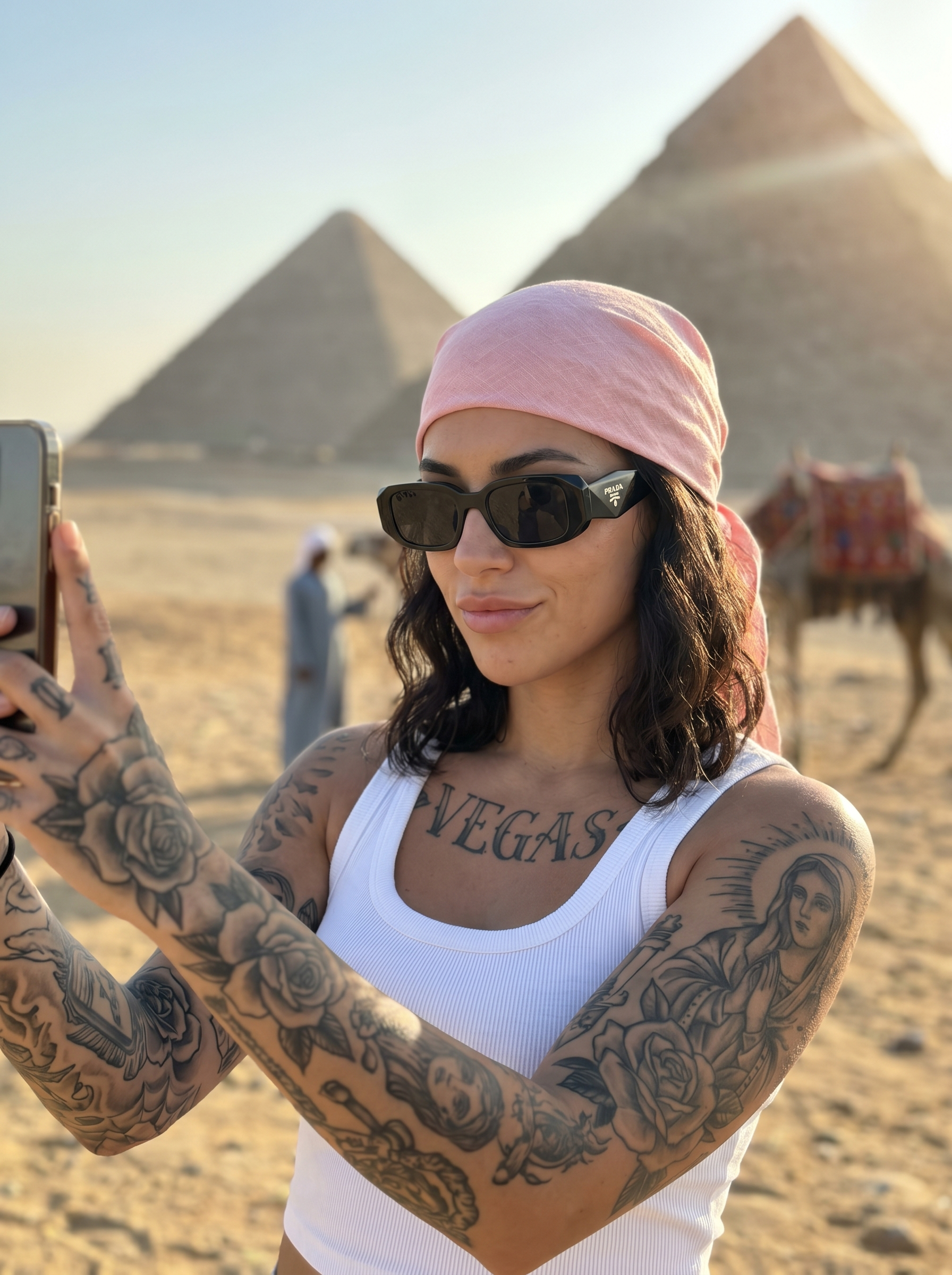 Egypt Pyramids Selfie
