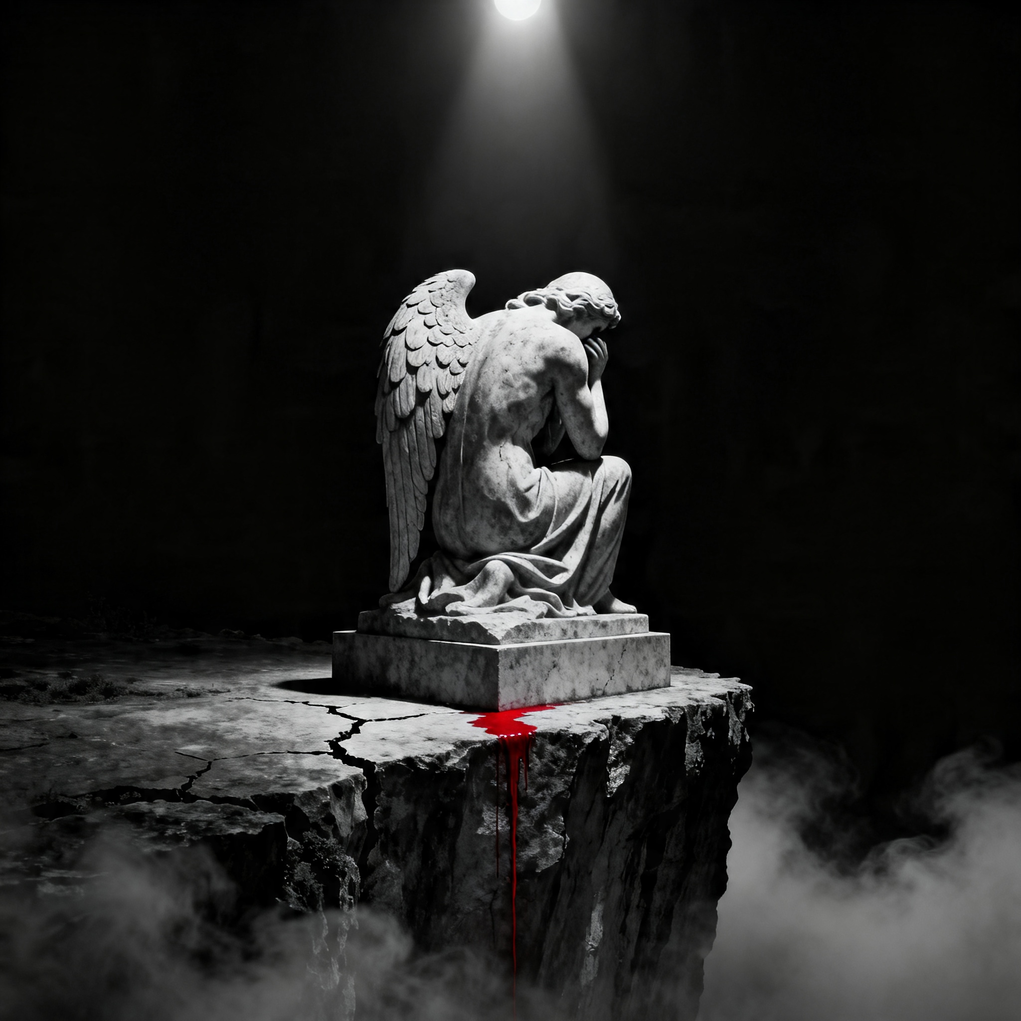 TOO DARK alternate cover — Angel on Cliff variant
