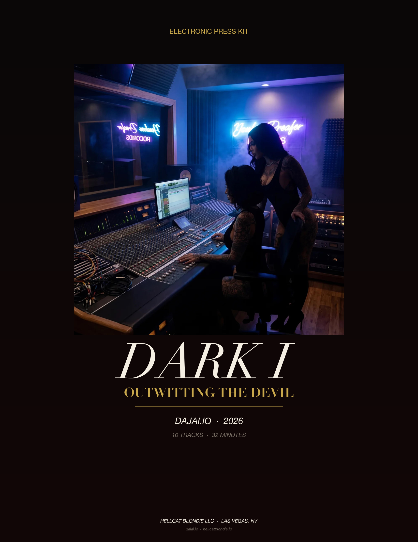 DARK I EPK page 1 — cover