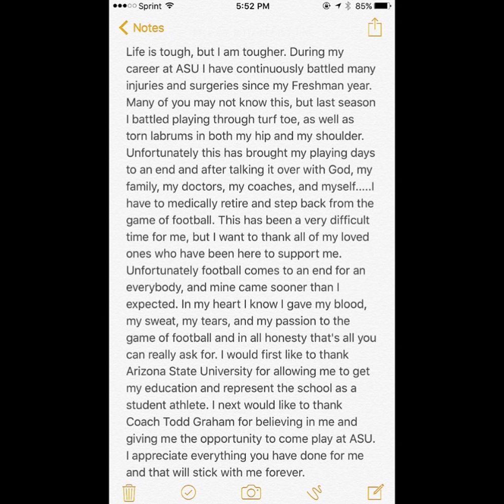 Armand Perry Full Retirement Statement — Handwritten Letter Page 1